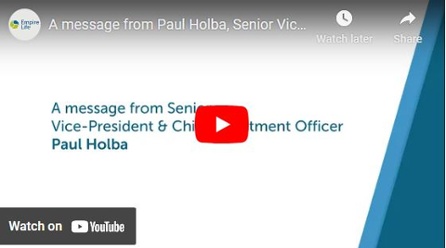 A message from Senior Vice-President & Chief Investment Officer, Paul Holba